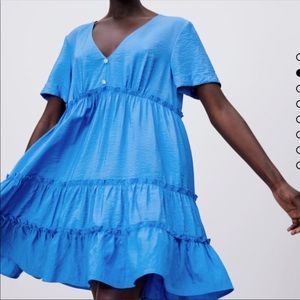 NWT Zara blue mini dress